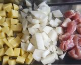 アボカドとチキンのクリーム煮作り方1写真