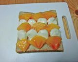 柿とクリームチーズのウェーブトースト作り方2写真