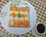 柿とクリームチーズのウェーブトースト作り方4写真