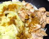 鶏胸肉とキャベツのカレークリーム煮作り方7写真