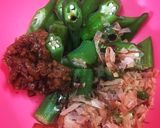 超簡単！時短料理！オクラの梅おかか和え作り方3写真