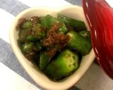 超簡単！時短料理！オクラの梅おかか和え作り方4写真