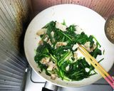 青菜と豚肉とたまごの三色炒め★作り方9写真