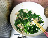 青菜と豚肉とたまごの三色炒め★作り方9写真