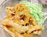 ビールがすすむおつまみ☆ピリ辛鶏皮サラダ作り方5写真