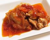 チキンのトマト煮の残りで＊トマトカレー＊作り方1写真