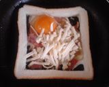 ベーコンと卵とチーズのトースト作り方5写真