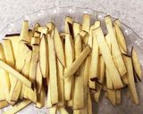 さつまいもと豚肉のキンピラ作り方1写真