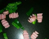 お弁当*ギザギザ魚肉ソーセージの照り焼き作り方3写真