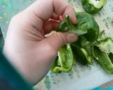 ピーマンとサバ缶のレンチン煮びたし風作り方1写真