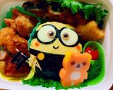 キャラ弁＊ミニオンのオムライス弁当○遠足作り方13写真