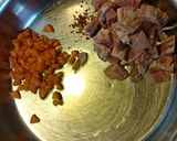 あたた生だしでお豆とべーコンのピラフ作り方3写真
