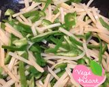 グルテンフリー＆ヴィーガン青椒肉絲麺作り方4写真