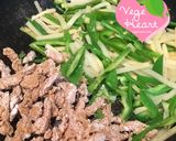 グルテンフリー＆ヴィーガン青椒肉絲麺作り方5写真