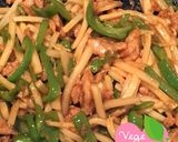 グルテンフリー＆ヴィーガン青椒肉絲麺作り方8写真