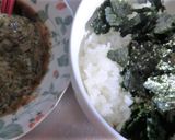 ギバサ（アカモク）丼にオリーブオイルを～作り方3写真