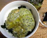 ギバサ（アカモク）丼にオリーブオイルを～作り方4写真