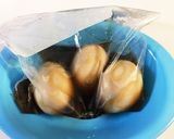簡単常備菜♪とろり半熟味つけ玉子作り方4写真