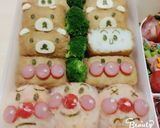 運動会キャラ弁　アンパンマン作り方1写真