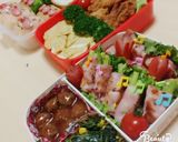運動会キャラ弁　アンパンマン作り方3写真