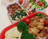 運動会キャラ弁　アンパンマン作り方4写真
