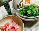たっぷりパクチーチャーハン作り方1写真