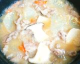 大根と豚肉トロ～リ味噌煮 お肉なくても作り方4写真