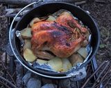 キャンプだ！丸鶏ローストチキン作り方12写真