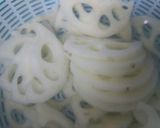 れんこんと牛カルビの旨辛炒め作り方1写真