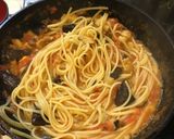 茄子とトマトのパスタ作り方14写真