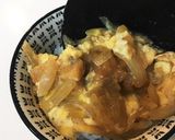 唐揚げの親子丼作り方6写真