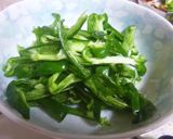 レンジで簡単　鯖缶で無限ピーマン風作り方1写真