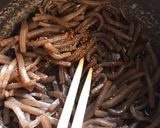 簡単10分で作るこんにゃくだけのきんびら作り方4写真