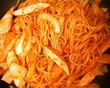 おさかなソーセージのチーズオムパスタ作り方4写真