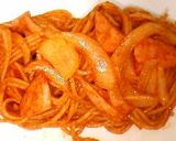 おさかなソーセージのチーズオムパスタ作り方5写真