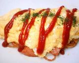 おさかなソーセージのチーズオムパスタ作り方7写真
