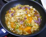 簡単！野菜のカレー煮(あんかけ風)作り方4写真