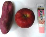おやつに☆りんごとさつまいものかき揚げ作り方1写真