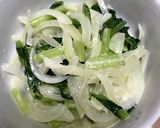 小松菜炒め♪(スライスチーズ入り)作り方4写真