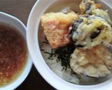 ヤマサ昆布つゆで、こぶおろし野菜天丼作り方3写真