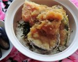 ヤマサ昆布つゆで、こぶおろし野菜天丼作り方4写真