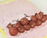 赤葡萄のロールケーキ《ストライプ・デコ》作り方32写真