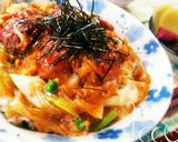 市販品で！チーズとろける〜焼き鳥の親子丼作り方7写真