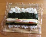巻き方変えて＊サラダ巻き寿司作り方5写真
