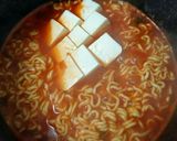 リコピンたっぷり豆腐のせ辛ラーメン作り方4写真