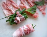 お酒がススム♡豚肉のねぎ大葉巻き♪作り方2写真