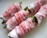 お酒がススム♡豚肉のねぎ大葉巻き♪作り方3写真