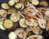 メープルシロップで茄子と蓮根の甘酢炒め作り方4写真