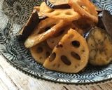 メープルシロップで茄子と蓮根の甘酢炒め作り方5写真