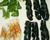簡単！茄子と竹輪とピーマンのマヨポン炒め作り方1写真